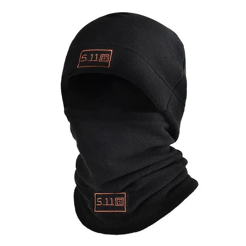 Winter Fleece Hat Scarf Set Thermal Head Cover Tactical Warm Balaclava Bonnet Face Ski Mask Hat Neck Warmer Sport Cycling