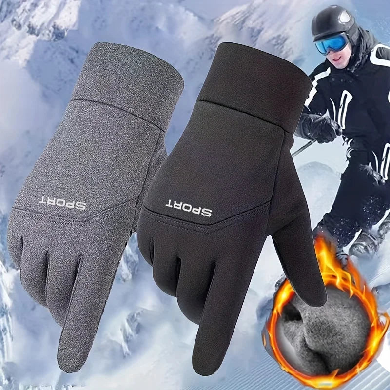 Winter Gloves For Men Waterproof Windproof Cold Gloves Snowboard Motorcycle Riding Driving Warm Touchscreen Ski Bike Gloves