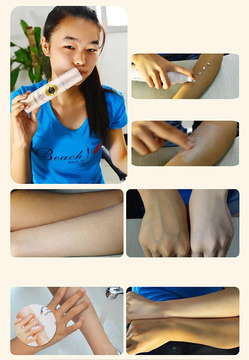 Skin Bleaching Cream For Dark Skin Snow Whitening Cream Whole Body Lotion Neck Knee Moisturizing Deep Whitening Lasting Moisture